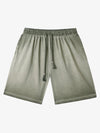 Distressed Washed Drawstring Shorts 