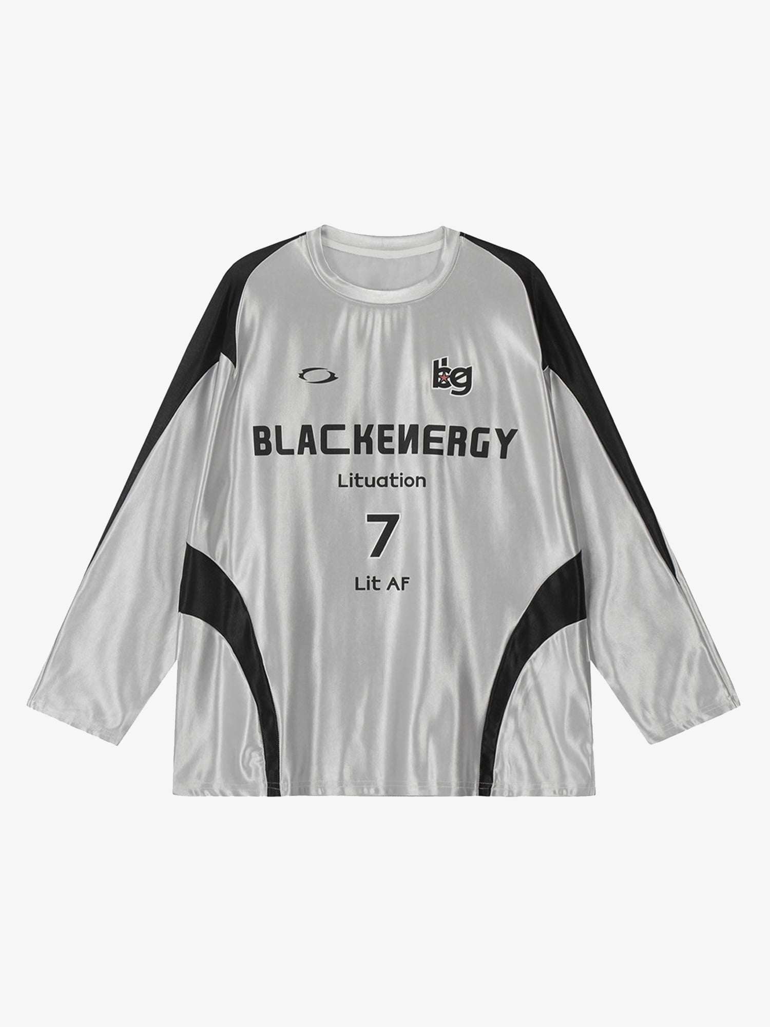 Thesupermade American Retro Patchwork Print Long-sleeved T-shirt 