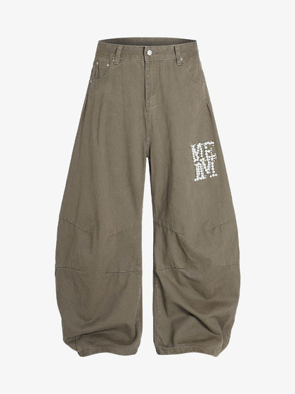 Heavy Beading Barrel Pants 