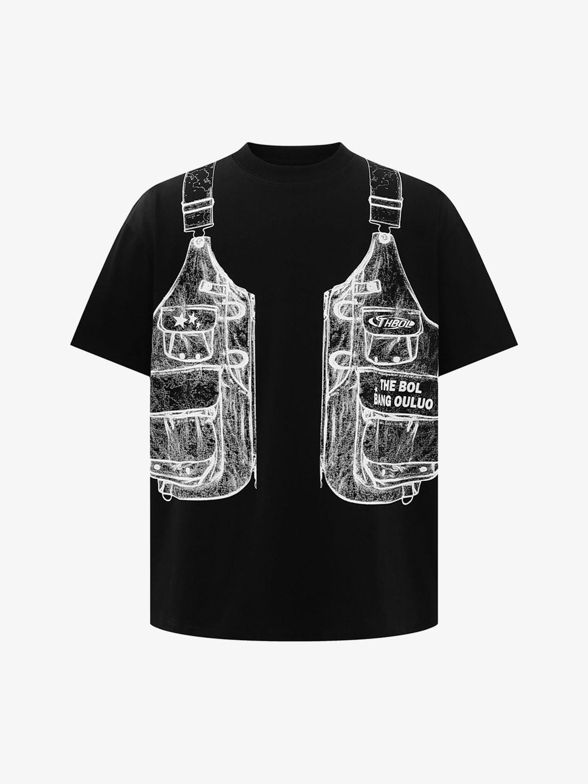 Jacket Print Graphic T Shirt