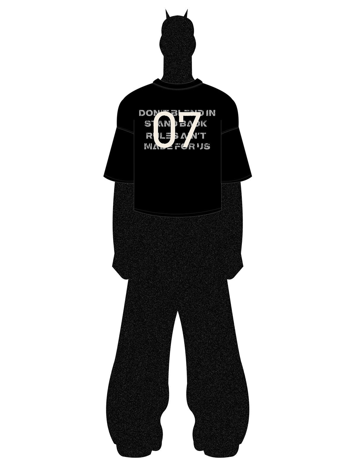 Distressed NO.7 Graphic T-Shirt 
