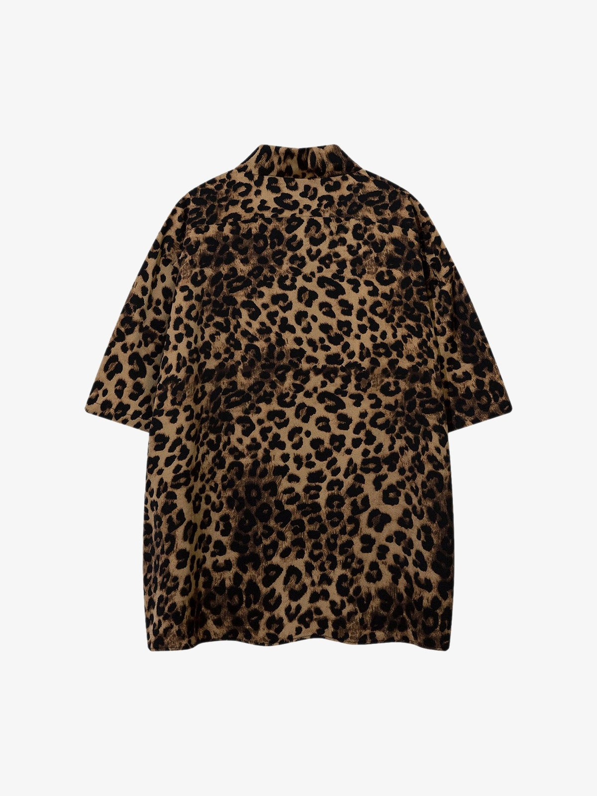 Vintage Wild Leopard Print Button-Up Shirt - 2017 