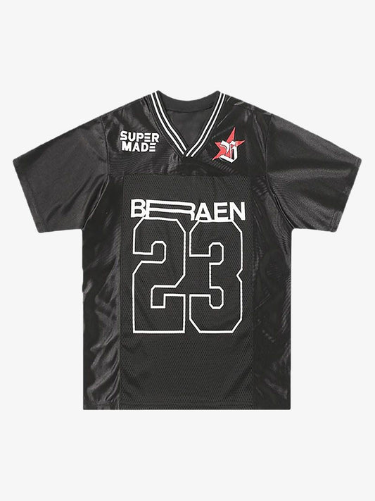 NO "23" Black Jersey V-Neck T-Shirt 