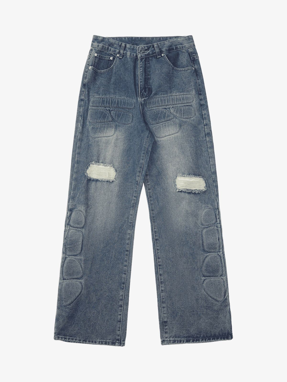 Thesupermade High Street Washed Ripped Jeans - 2223 