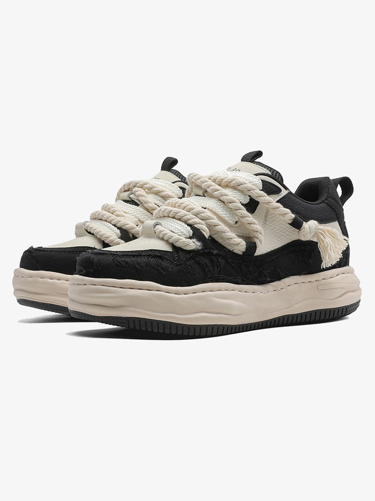 Rope Lace Platform Sneakers 