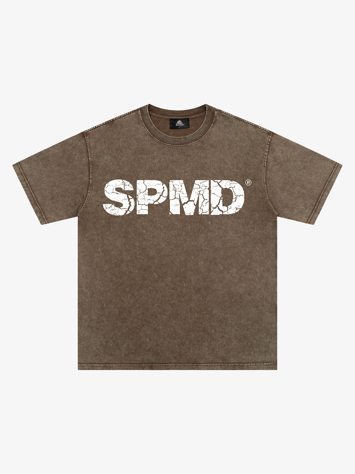 Original Vintage Cracked Letter Graphic T-Shirt 