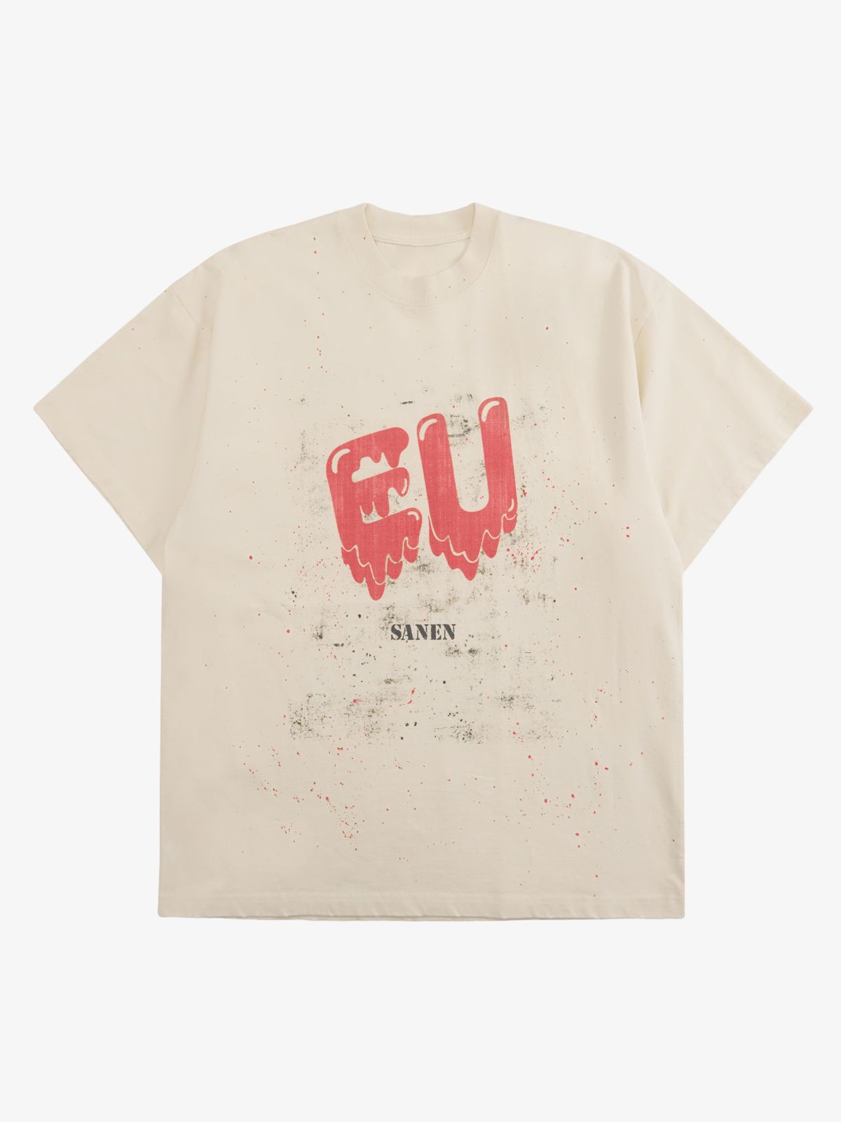 Retro Washed Dissolved Heart T shirt