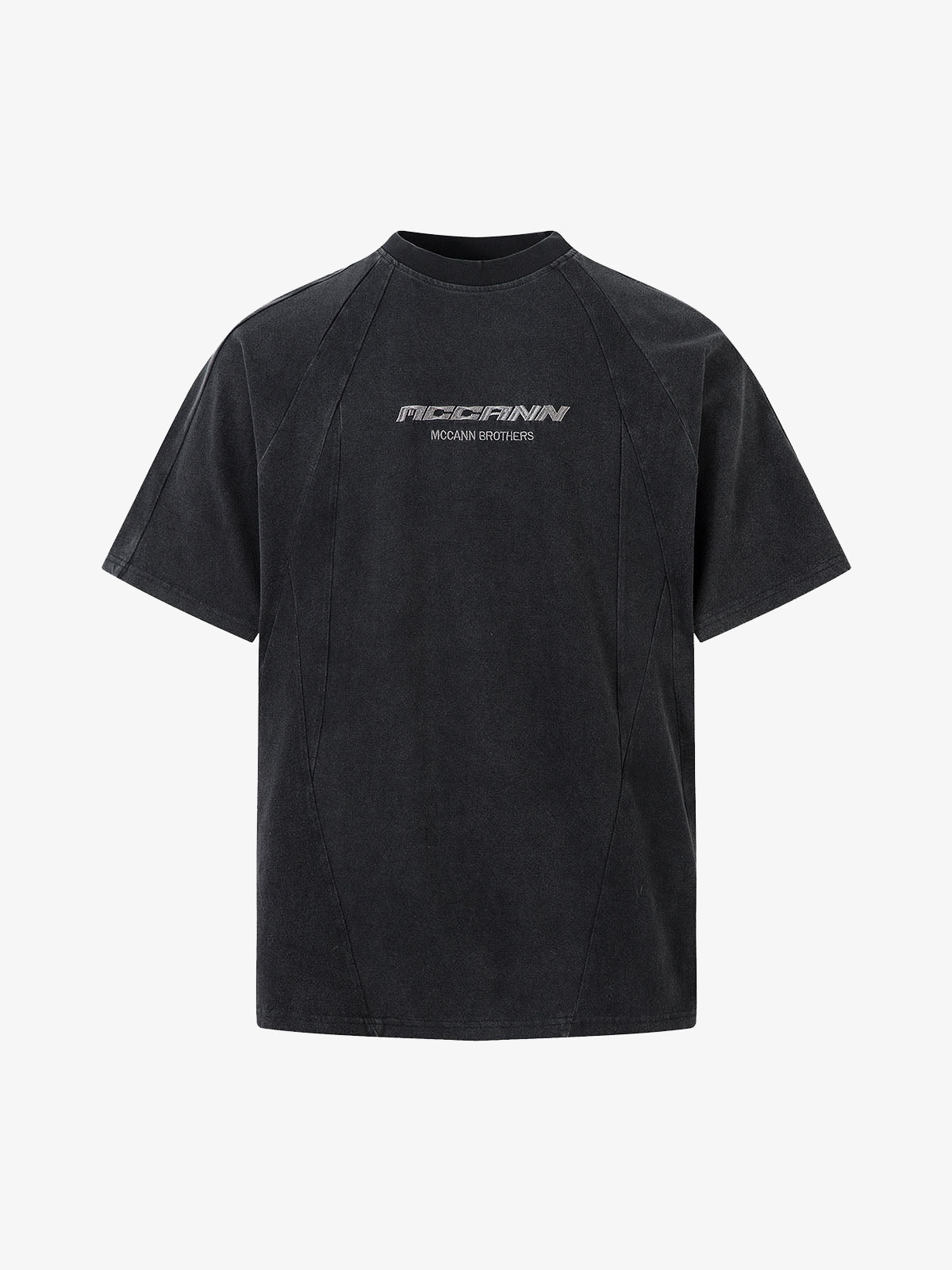 Deconstruction Split Embroidered T shirt