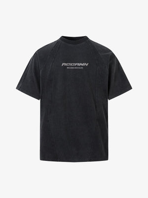 Deconstruction Split Embroidered T-shirt 