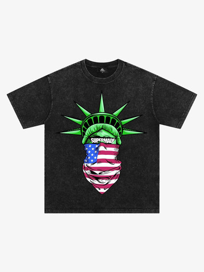 Orginal Fun Statue of Liberty Independence Day T-shirt 