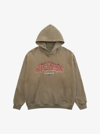 Thesupermade Oversized Graphic Hoodie Set 