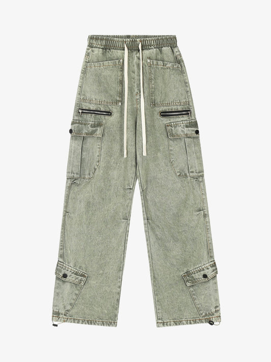Thesupermade High Street Loose Elastic Waist Drawstring Trousers 