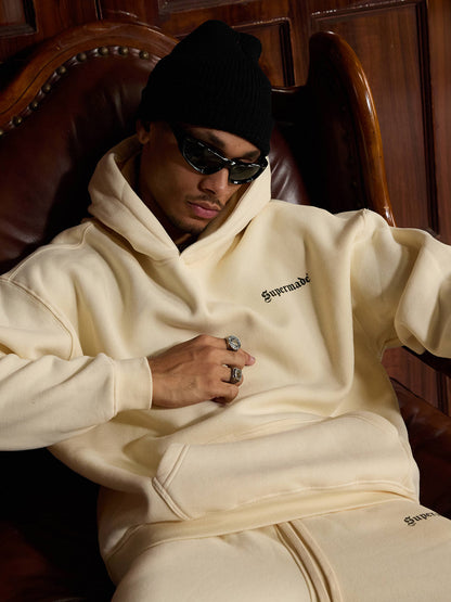Thesupermade Street Hip-Hop Letters Fleece Tracksuit - 2230 