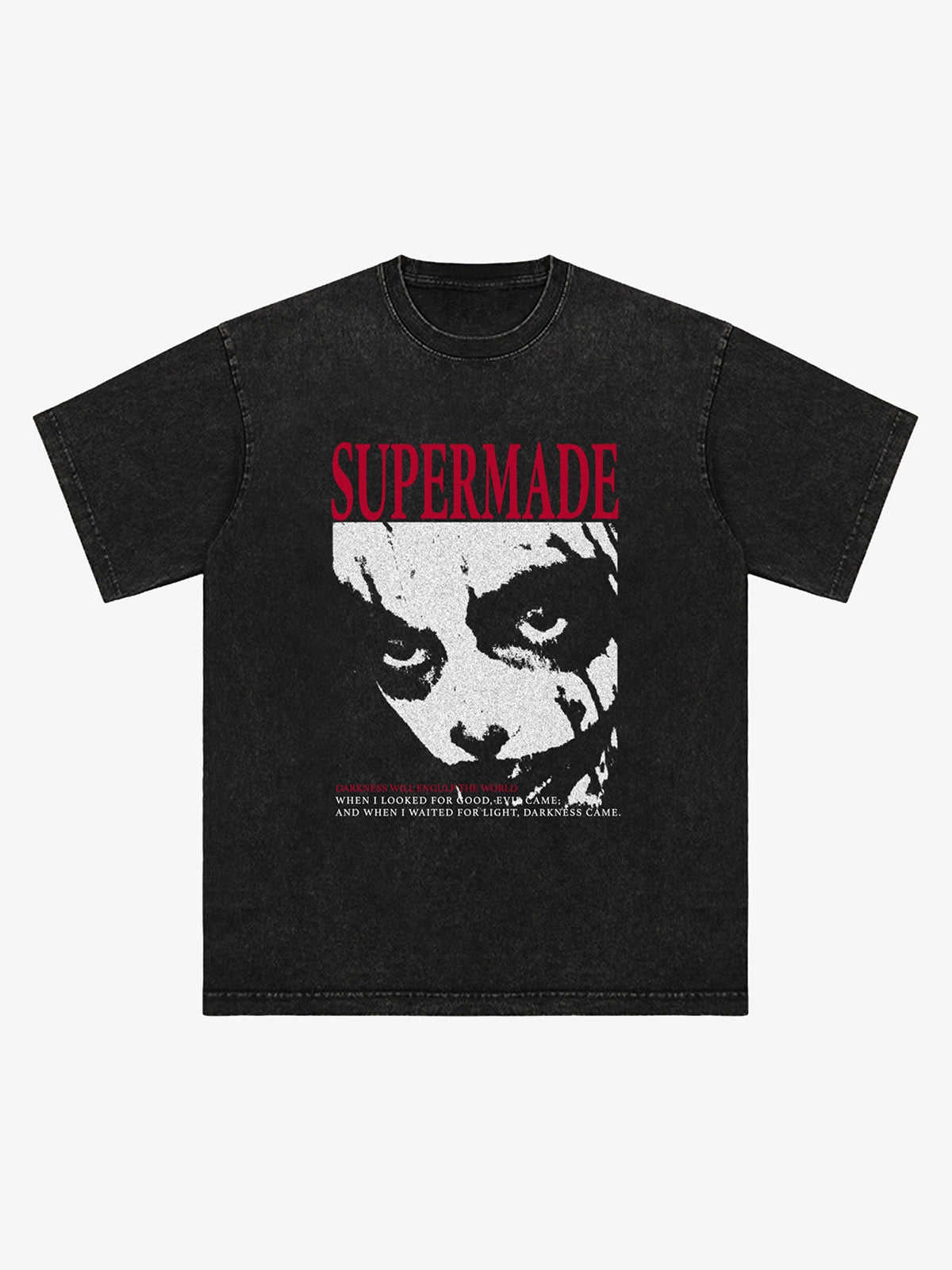 Thesupermade Washed Portrait Print T-shirt 