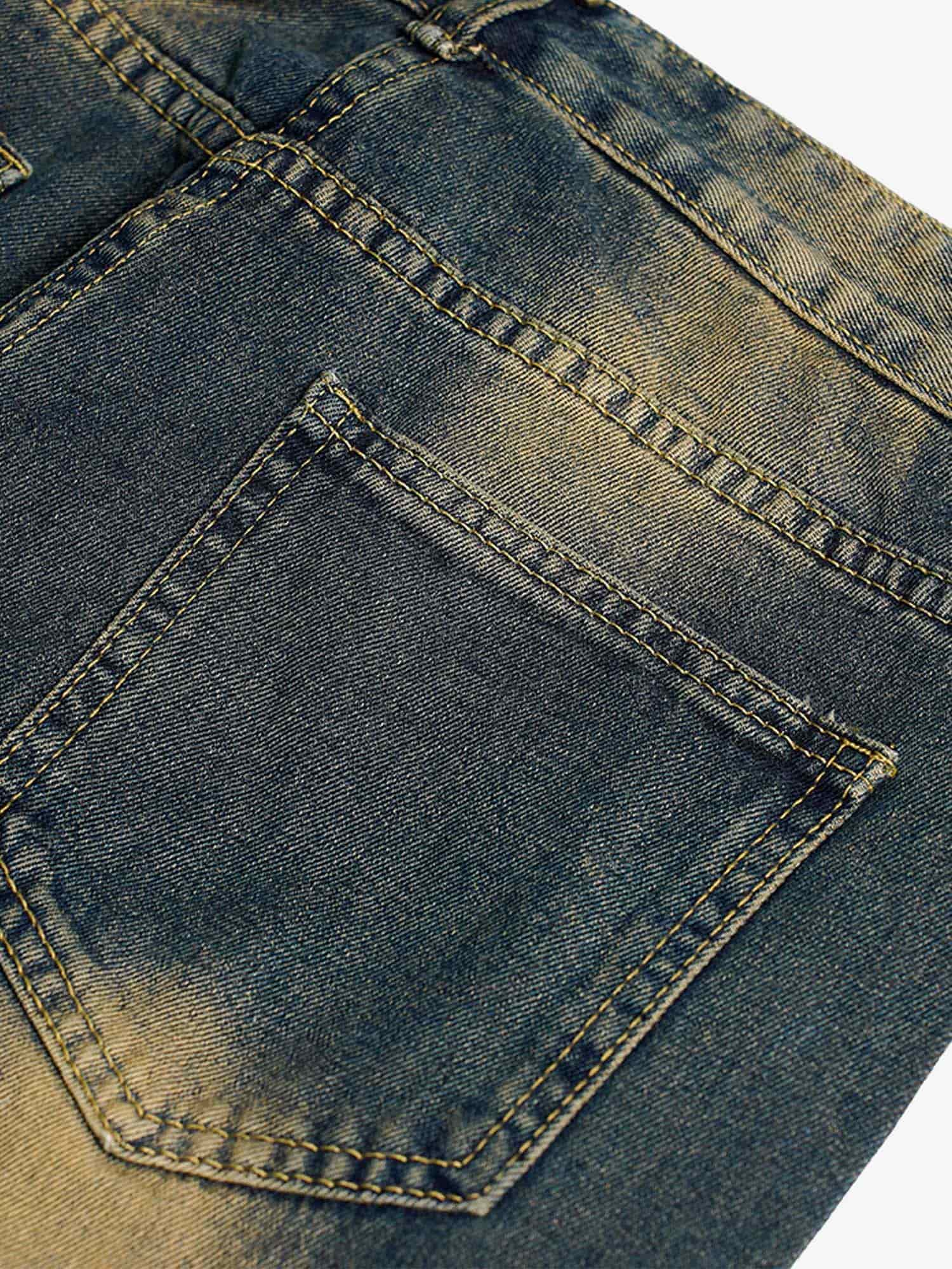 Thesupermade American Street Style Washed Distressed Jeans - 2236 