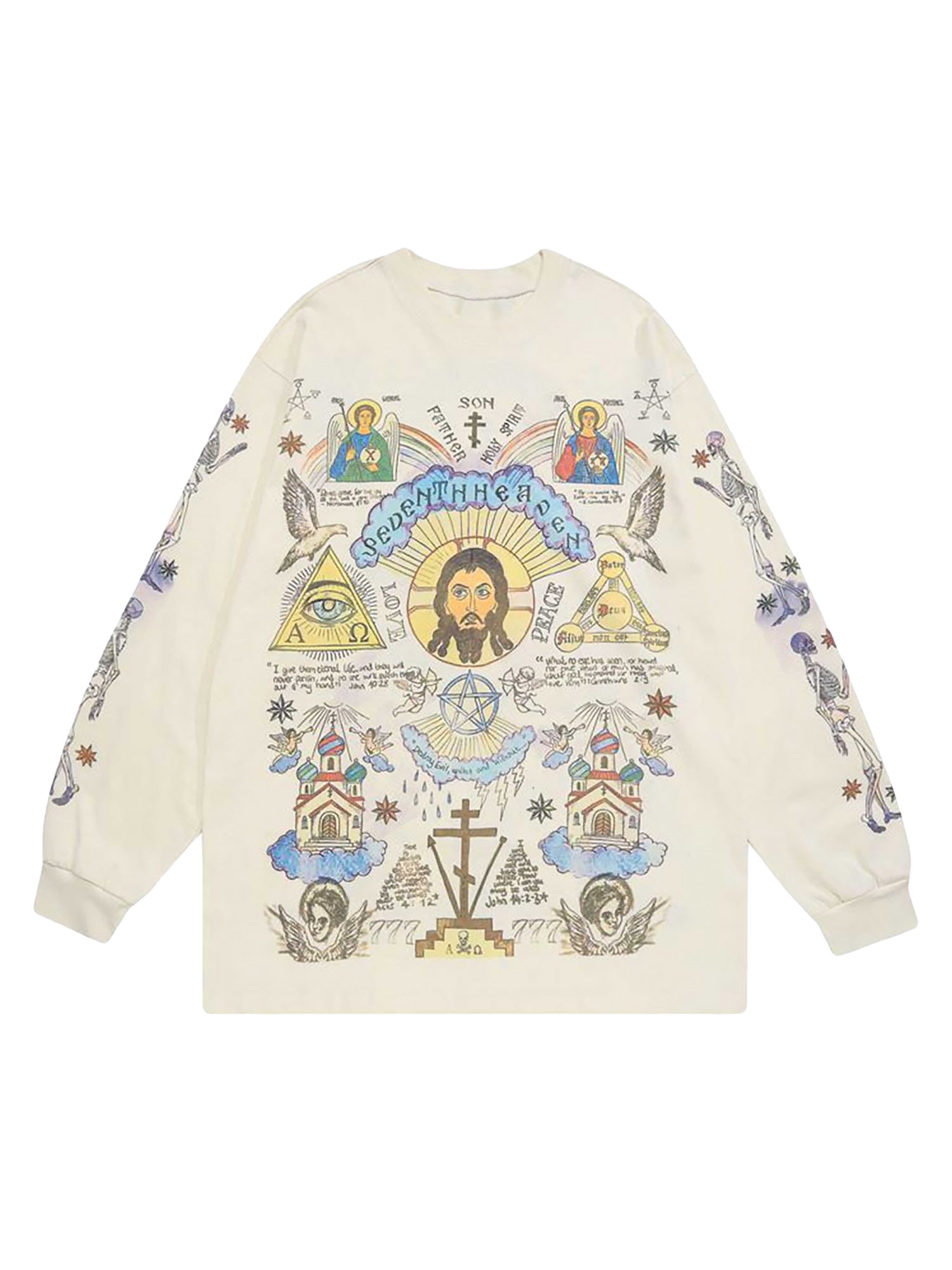 Graffiti Long Sleeve Crop main image 1