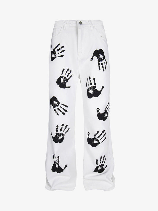 Palm Print Cleanfit Casual Pants 
