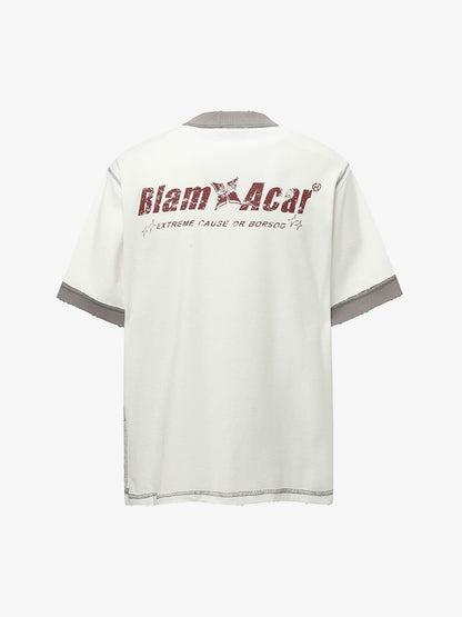 Distressed NO. 28 Jersey T-Shirt 