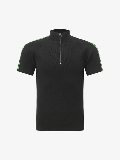 Retro Cleanfit Quarter Zip- Up T-Shirt 