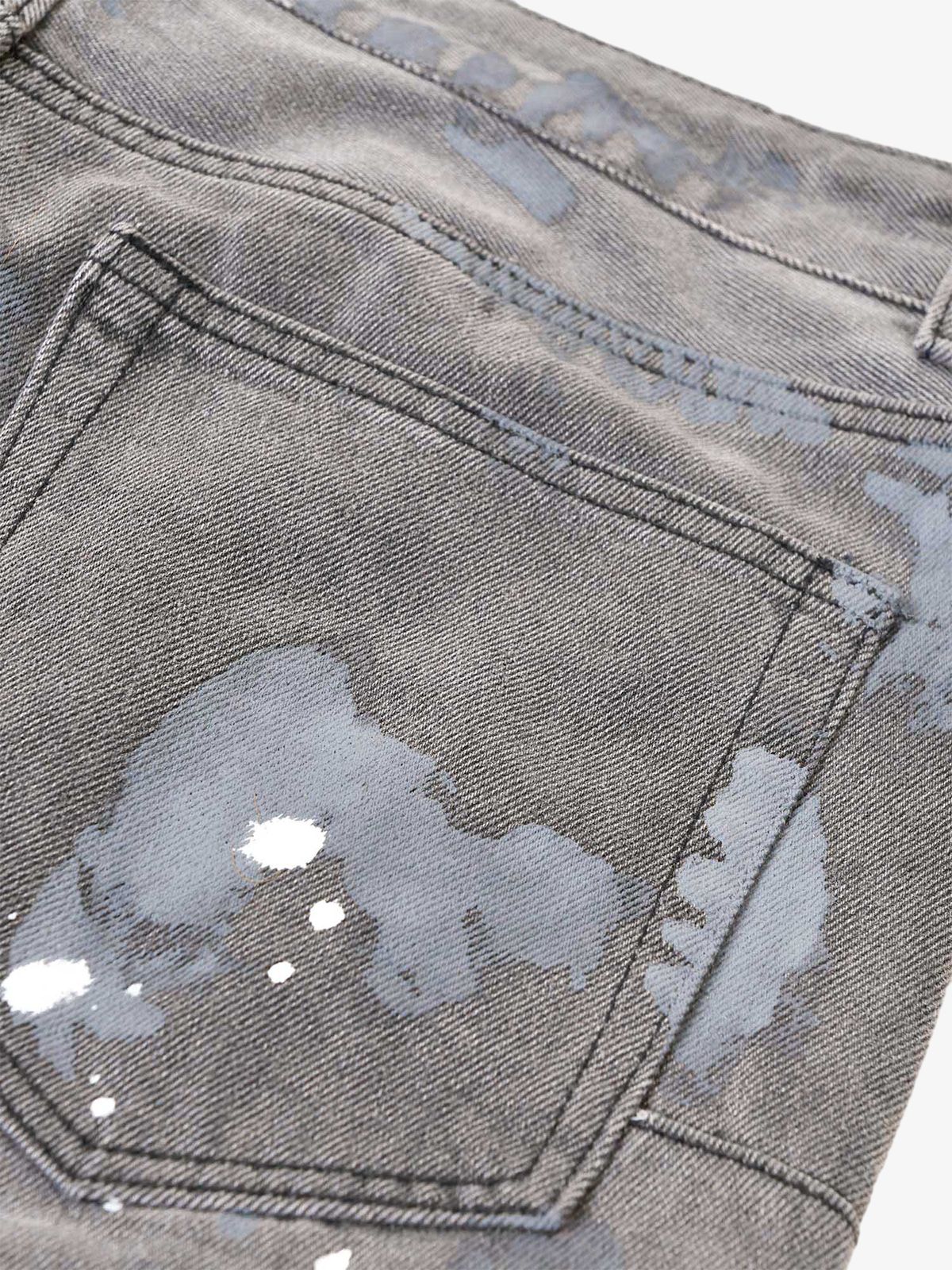 Thesupermade High Street Hip Hop Distressed Washed Jeans 