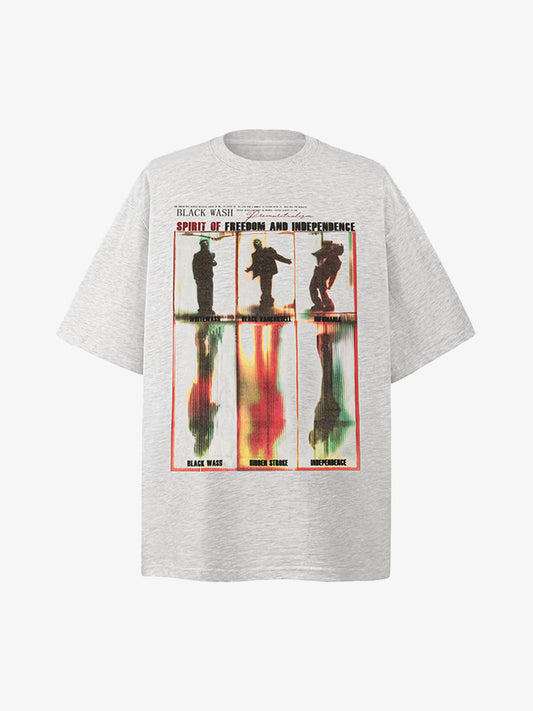 Washed Graphics Oversized T-Shirt 