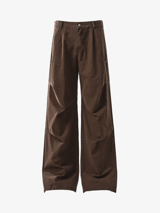 Retro Pleated Cleanfit Baggy Pants 