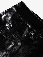 Thesupermade Glossy Patent Leather Flare Pants - 2396 