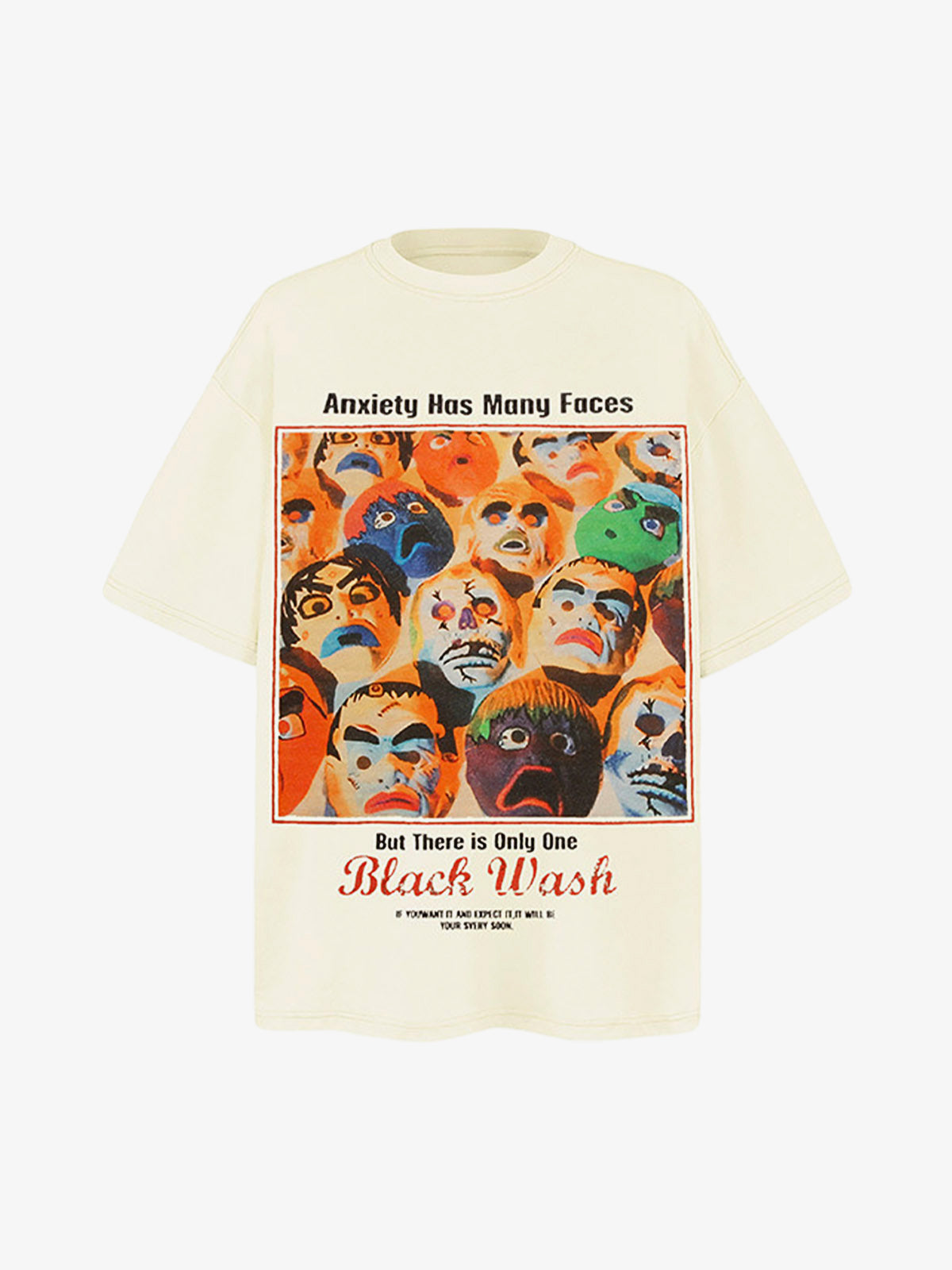 Protrait Graffiti Crew Neck T-Shirt 