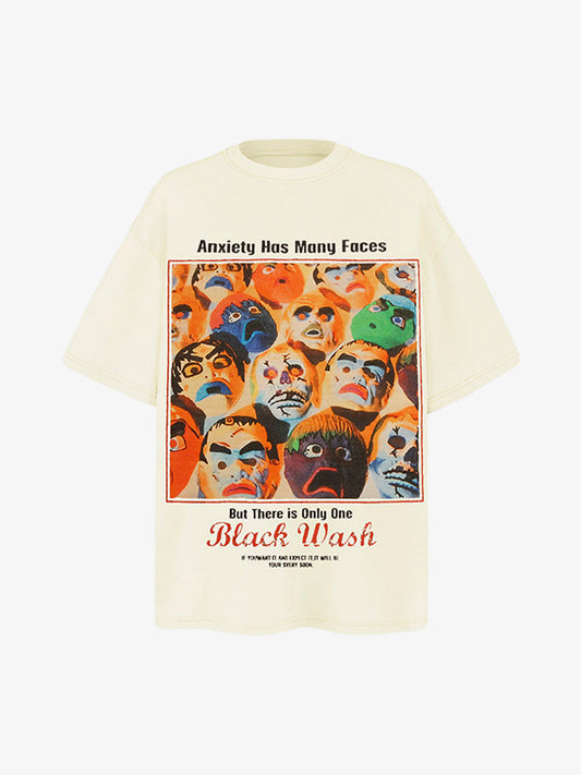 Protrait Graffiti Crew Neck T-Shirt 