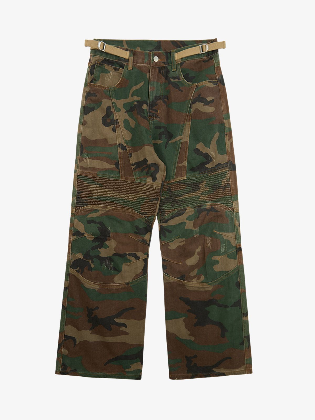 Thesupermade Camouflage Structured Pleated Pants - 2251 