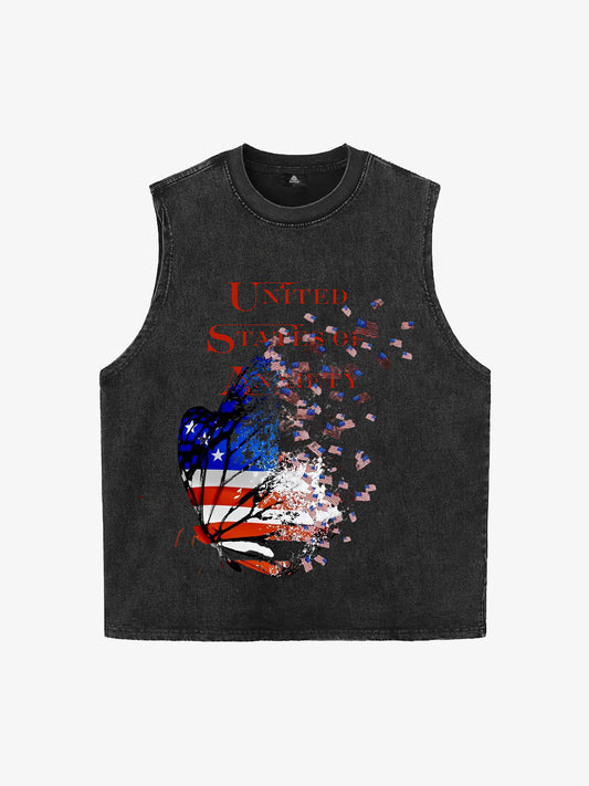 Orginal Broken Phantom Butterfly Independence Day Vest 