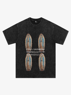 Original Virgin Mary Print T-Shirt 
