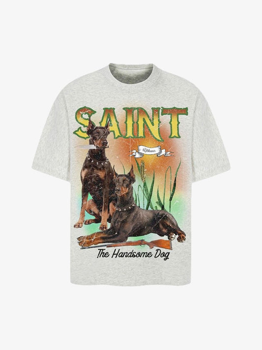 Vintage Doberman Print T-Shirt 