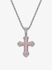 Thesupermade Corss Full Diamond Necklace-1514 