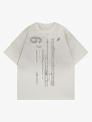Distressed Digital Print T-shirt 