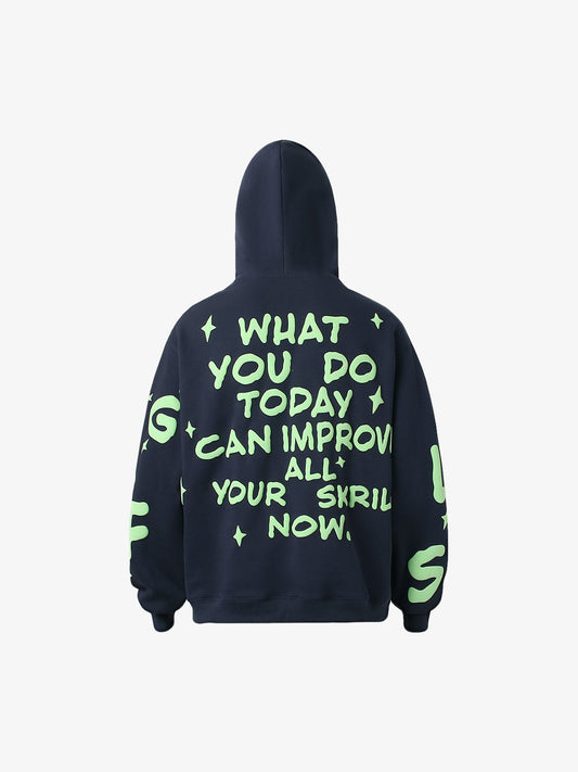 Thesupermade Foam Letter Hoodie 