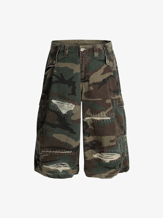 Street Camouflage Cargo Shorts 