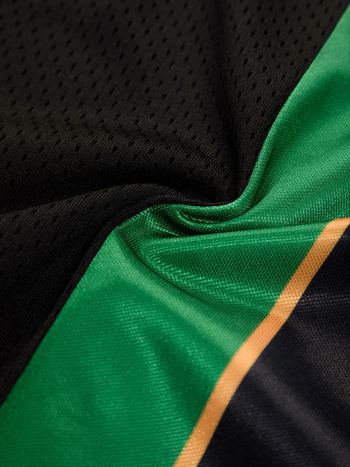 Original Retro Striped Spliced Sports Jersey T-Shirt - 2422 