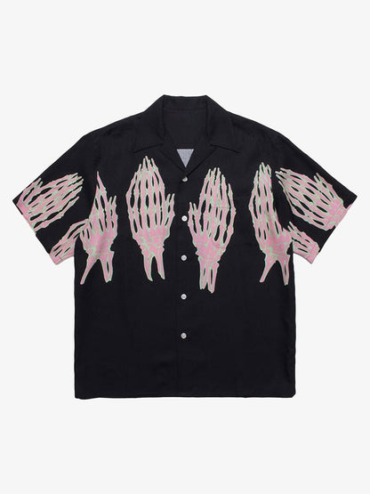 Thesupermade Ghost Hand Ghost Claw Casual Print Shirt 