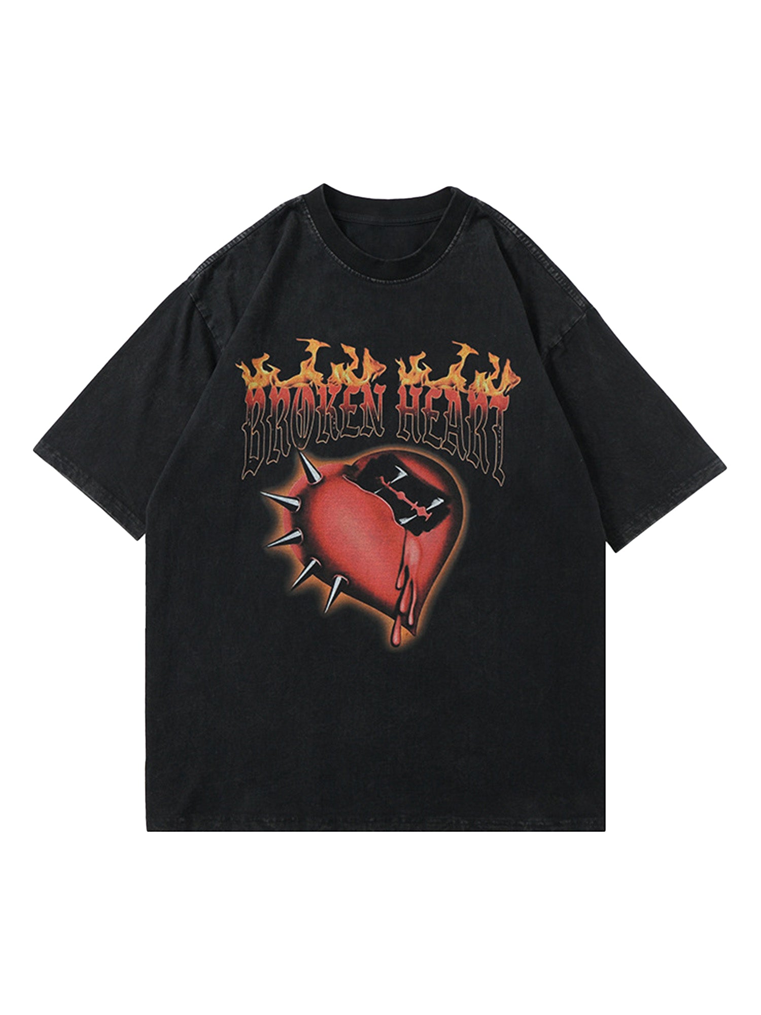 Thesupermade High Street Heart-print Dark T-shirt