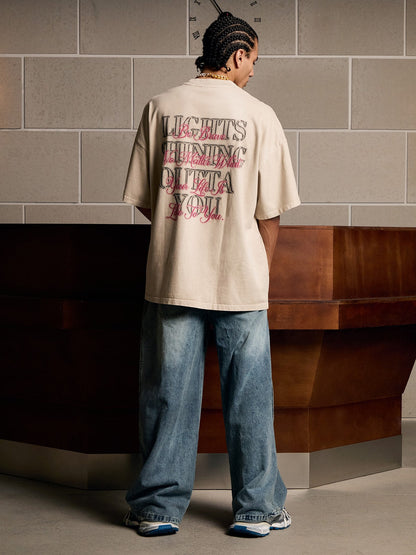 Full Diamond Tooth Pattern T-Shirt - 2258 