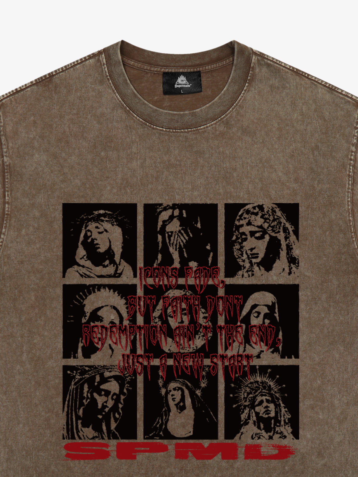 Original Saint Slogan Graphic T-Shirt 