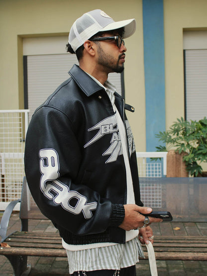 Thesupermade American Vintage Street PU Leather Jacket - 1821 