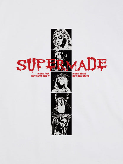 Mary Vintage-Inspired Graphic Design T-Shirt 