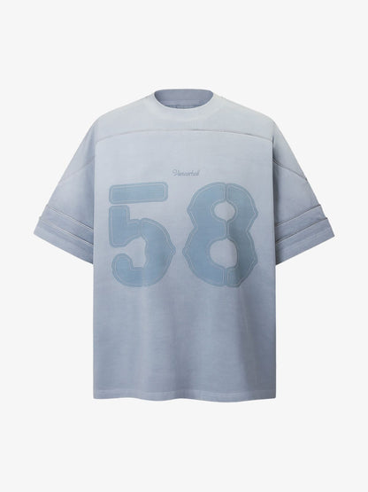 Washed Jersey Welt Stitching T-shirt 