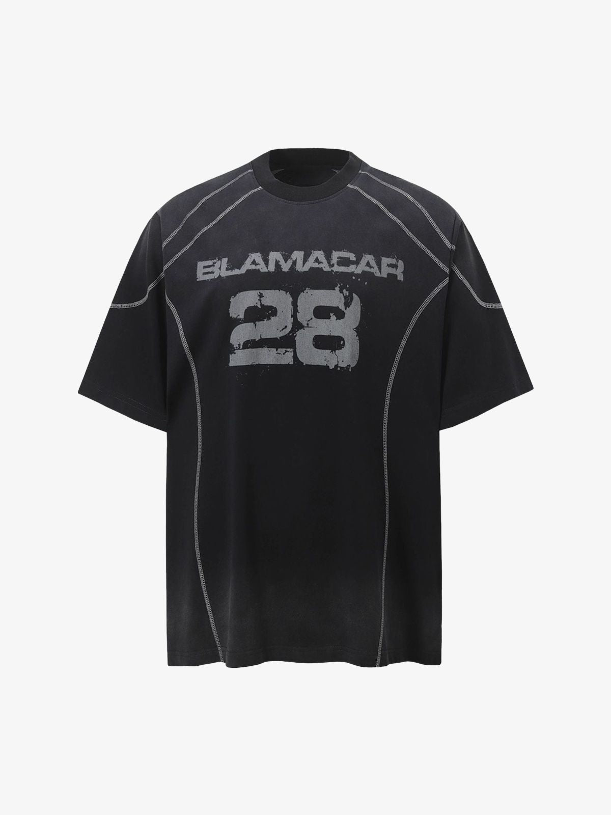 Street Dirty Dyed Gradient Motorcycle T-shirt 