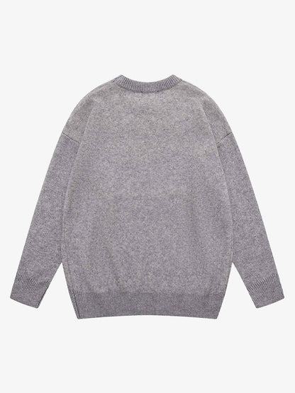 Thesupermade Vintage Portrait Knit Sweater 