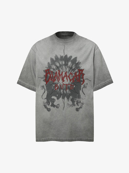 Distressed Batik Graphic T-Shirt 