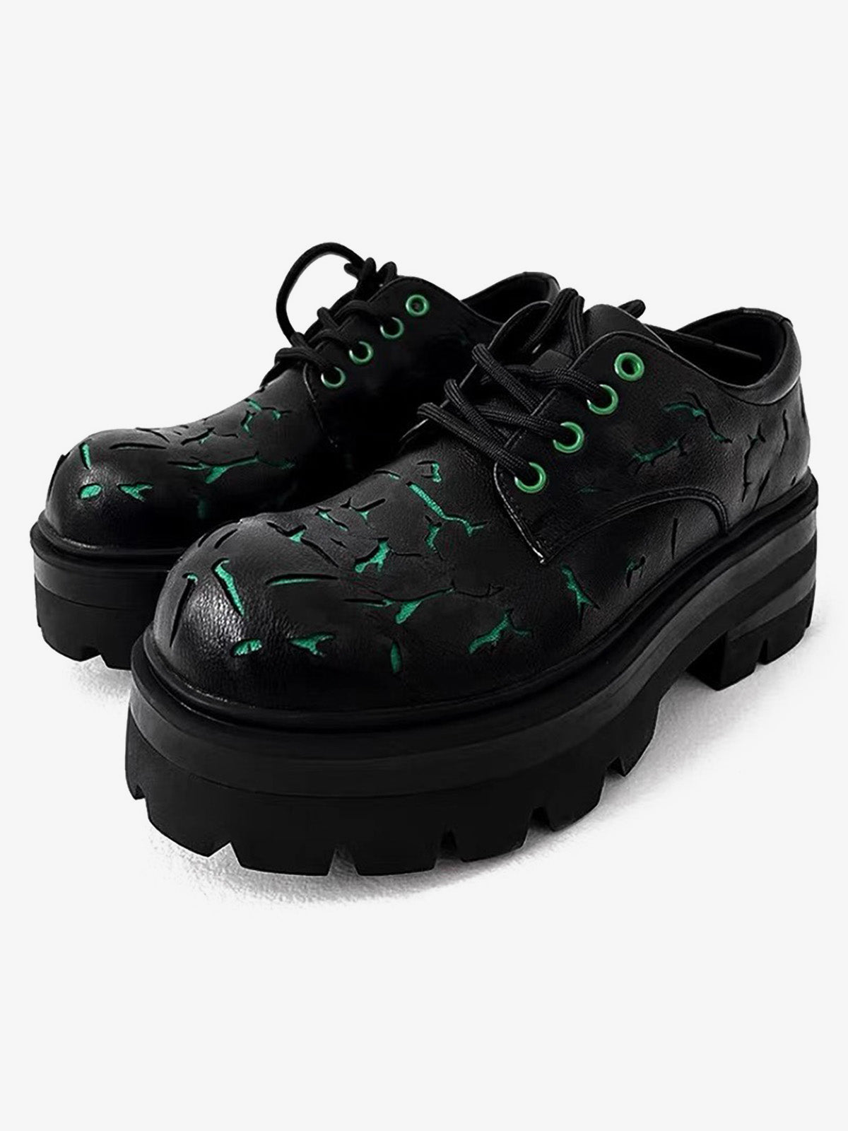 Thesupermade High Street Crackle Leather Shoes - 2182 