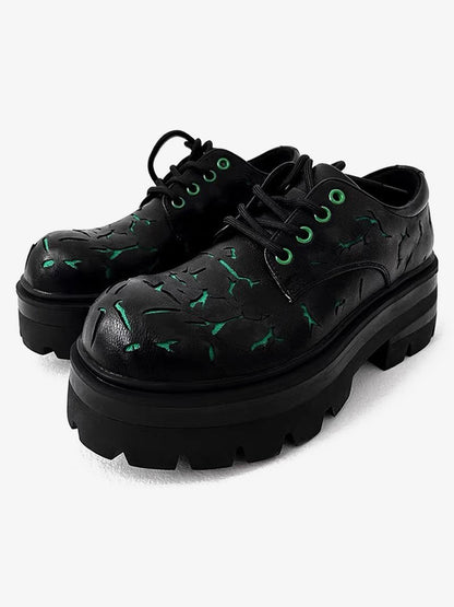 Thesupermade High Street Crackle Leather Shoes - 2182 